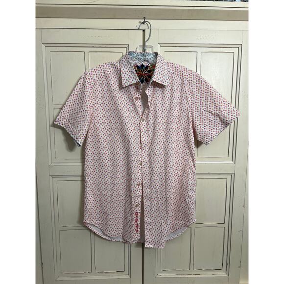 Robert Graham mens size small short sleeve button down shirt - Picture 1 of 5